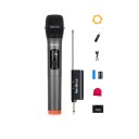 Vezeték nélküli mikrofon kijelzővel UHF átvitel DSP chip 6,35 mm-es csatlakozó Cserélhető akkumulátor LCD kijelző Plug and Play mikrofon karaoke-hoz 1