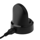 Vezeték nélküli töltő a Samsung Watch órákhoz Töltőállvány Micro USB kábellel 77 cm Teljesítmény akár 5 W Méretek 4,5 x 4,5 x 6 cm Fekete 2