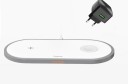 Vezeték nélküli töltőpad 2 az 1-ben telefonhoz és Apple Watch órákhoz Összesen 10 W Teljesítmény USB-C csatlakozó ABS és PC anyag Fehér 2