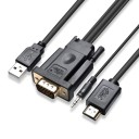 VGA-HDMI / USB / 3,5 mm:n jakkikaapeli 1