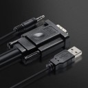 VGA kábel HDMI / USB / 3,5 mm-es jack 1