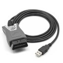Vgate vLinker FS USB diagnostický kábel OBD2 pre autá Ford a Mazda FORScan HS-CAN a MS-CAN programovanie FEPS 18 V šedo-čierny 4