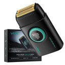 VGR Zsebkés borotva szakállvágóval 9000 ford./perc digitális kijelző USB-C töltés fekete vagy piros szakállformázáshoz 1