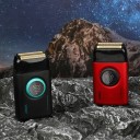 VGR Zsebkés borotva szakállvágóval 9000 ford./perc digitális kijelző USB-C töltés fekete vagy piros szakállformázáshoz 2