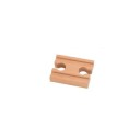 Via de madeira côncava 5,7 x 4 x 1,2 cm Peça de substituição para caminho de ferro Via adicional compatível para expansão da linha ferroviária de madeira 1