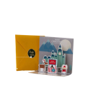 Vianočné a novoročné 3D prianie z papiera Skladajúce priestorové prianie s rôznymi motívmi Elegantné ručne vyrábané sviatočné blahoželanie a dekorácia 1