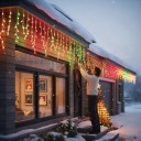 Vianočné osvetlenie na stromček LED vodopád 1,8 m 256 LED RGB Ovládanie aplikáciou aj diaľkovým ovládačom USB Krytie IP65 S hviezdou na špičku 3