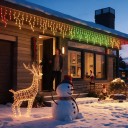 Vianočné osvetlenie na stromček LED vodopád 1,8 m 400 LED RGB Vlastné obrazce v aplikácii Diaľkový ovládač USB Krytie IP65 S hviezdou 4