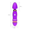 Vibrador ABS impermeable para 2 pilas AAA, diseño compacto, embalaje discreto, fácil de usar y mantenimiento higiénico. 2