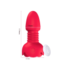 Vibrador anal de silicona en forma de cohete con control remoto, parte móvil y reacción a los sonidos ambientales Embalaje discreto 2