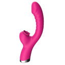 Vibrador de doble estimulación, resistente al agua, con 20 modos de vibración, juguete erótico 2 en 1 para mujeres 2
