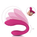 Vibrador de silicona en forma de U para doble estimulación, control remoto, carga USB. Embalaje discreto. 5