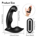 Vibrador de silicone para massagem e estimulação da próstata com controlo remoto forma ergonómica superfície lisa embalagem discreta 2