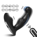 Vibrador de silicone para massagem e estimulação da próstata com controlo remoto forma ergonómica superfície lisa embalagem discreta 3