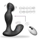Vibrador en forma de L para masaje de próstata de silicona, 10 modos de vibración, doble estimulación, diseño ergonómico, resistente al agua, embalaje 2