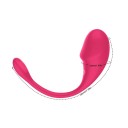 Vibrateur en silicone réversible en forme de U pour double stimulation avec application mobile comme télécommande dans un emballage discret 2
