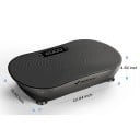 Vibrationsplade 99 hastigheder og 5 automatiske programmer Mål 56 x 34,1 x 12,5 cm Maksimal belastning 158 kg Bluetooth og LED-display Til 5
