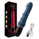 Vibrator med realistisk hoved, formet krop og 10 vibrationstilstande. 23x4 cm diskret emballage. 5