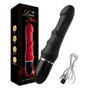 Vibrator med realistisk hoved, formet krop og 10 vibrationstilstande. 23x4 cm diskret emballage. 3