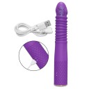 Vibratore telescopico 22,5x3,5 cm con 10 modalità di vibrazione e 10 modalità di movimento controllabile tramite app mobile ricarica USB confezione discreta 4