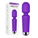 Vibrierender Zauberstab aus Silikon mit 8 Geschwindigkeiten und 10 Vibrationsarten, Aufladen über USB, wasserdicht, diskrete Verpackung 1