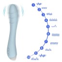 Vibromasseur en silicone 20x3 cm avec tête réaliste de pénis, forme adaptable, 10 modes de vibration, chargement USB Emballage discret 2