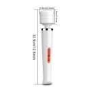 Vibromasseur en silicone type Magic Wand avec 10 modes de vibration et chargement USB pour massages de tout le corps emballage discret 2