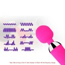 Vibromasseur étanche Magic Wand avec moteur puissant, 10 vitesses, 4 niveaux d'intensité et chargement USB Emballage discret 2