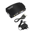 Video Adapter AV and S-video to VGA for Connecting Video Source to Monitor or Projector VGA Input and Output Resolutions up to 1080p 3