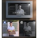 Video interkom a domovní telefon se zvonkem, kamerou a RFID kartou, 7palcový dotykový monitor 1080P, 4vodičový Wi-Fi, bílo-černý, pro dům 6