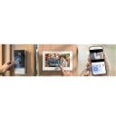 Video interkom a domovní telefon se zvonkem, kamerou a RFID kartou, 7palcový dotykový monitor 1080P, 4vodičový Wi-Fi, bílo-černý, pro dům 8