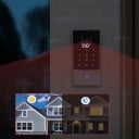 Video interkom set s 7" WiFi monitorem a 1080P HD kamerou, 2vodičový, odemykání kódem a RFID kartou, kovový panel, šedo-bílý, pro dům i byt 6