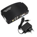 Videoadapter AV og S-video til VGA til tilslutning af videokilde til skærm eller projektor Indgang og udgang VGA Opløsning op til 1080p 2