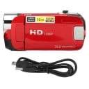 Videokamera Full HD 1080P 16 Mpx s 16x zoomem a otočným 2,4" displejem podpora paměťové karty 32 GB na vlogy i rodinné video 4