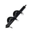 Vidrão espiral para a terra 8x30 cm Aço carbono Vidrão para estacas Ferramenta eléctrica para plantar plantas e bulbos Conjunto para perfuração no solo 1