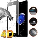 Vidro temperado 4D para ecrã de telefones iPhone Dureza 9H Bordas arredondadas Espessura 0,3 mm Transparência do ecrã mantida 4