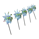 Viento Reflectante Ahuyentador de Aves 24 x 50 cm, Ahuyentador de Viento Brillante de Mylar para la Protección del Jardín, Campos y Espacios Exteriores 4