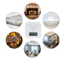 Vierkante koolmonoxidemelder CO-alarm LED-display Hoorbaar alarm Wandmontage Batterijgevoed beveiligingsalarm Huisbeveiliging 3