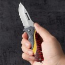 Vikbar fickkniv i rostfritt stål 16 cm Vikblad med säkerhetslås Lättvikts utomhuskniv för vardagsbruk Camping Fotvandring Överlevnad 5