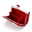 Vikbar plånbok i PU-läder 11 x 8 x 3,5 cm söt flickplånbok med rosett, födelsedagspresent, tecknad kortväska 2