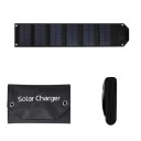 Vikbar solpanel 100W USB 5V 875x180 mm Bärbar solenergibank med laddningskabel för vandring Camping utomhusbruk 7