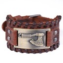Vikingarmbånd i læder til mænd 4