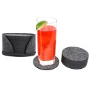 Villaiset aluset mukille pyöreät lämpöä kestäviä 10 × 10 × 0,3 cm villainen pöytäsuojus laseille, kahville ja teelle ruokapöydälle 2
