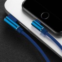Vinklad laddkabel för Apple Lightning till USB 3