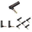 Vinklet adapter 3,5 mm jackstik M/F 1