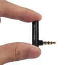 Vinklet adapter 3,5 mm jackstik M/F 3