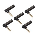 Vinklet adapter 3,5 mm jackstik M/F 4