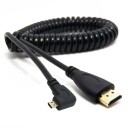 Vinklet fleksibelt kabel Micro HDMI / HDMI 1,5 m 1