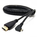 Vinklet fleksibelt kabel Micro HDMI / HDMI 1,5 m 2