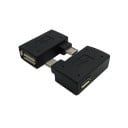 Vinklet Micro USB han til USB hun og Micro USB hun adapter 2 stk Til telefoner og andre enheder med Micro USB Vinkling på 90° Sort 4